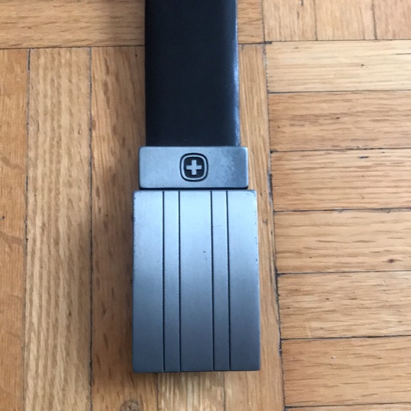 SWISS ARMY LEATHER BELT SIZE 34 - Picture 2 of 3